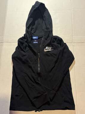 Vintage Nike Full Zip Hoodie Black Size Youth Small